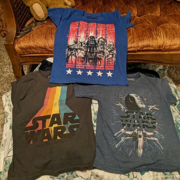 Other - Kids Star Wars t-shirts size 5 set of three